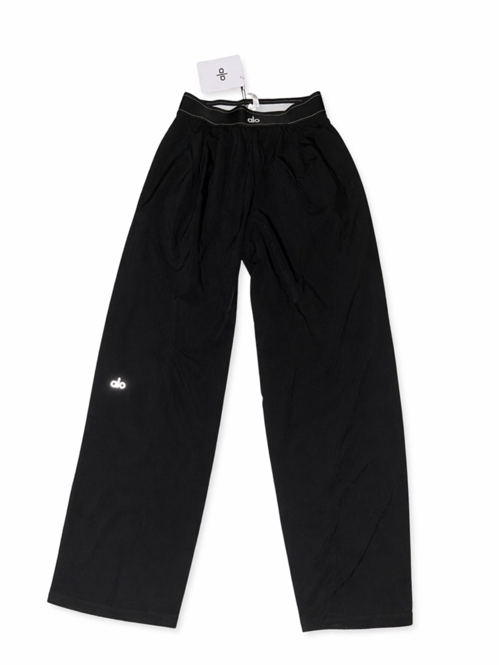 ALO Yoga Black Elastic Waist Track Pants